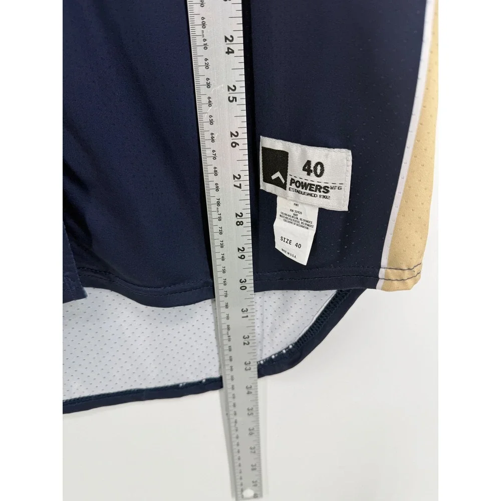 Adidas Notre Dame Fighting Irish Jersey 42 Polyester Navy Gold #40 Collegiate